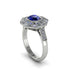 Sapphire Radiant Majesty Engagement Ring - Francesca No. 15 image 2