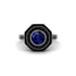 Sapphire Radiant Majesty Engagement Ring - Francesca No. 45 image 3