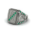 Emerald Regal Filigree Men's Ring - Hollis No. 6 image 1