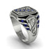Sapphire Regal Filigree Men's Ring - Hollis No. 15 image 2