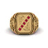 Ruby Regal Filigree Men's Ring - Hollis No. 10 image 3
