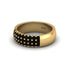 Black Diamond Regal Harmony Wedding Band - Marlowe No. 7 image 3