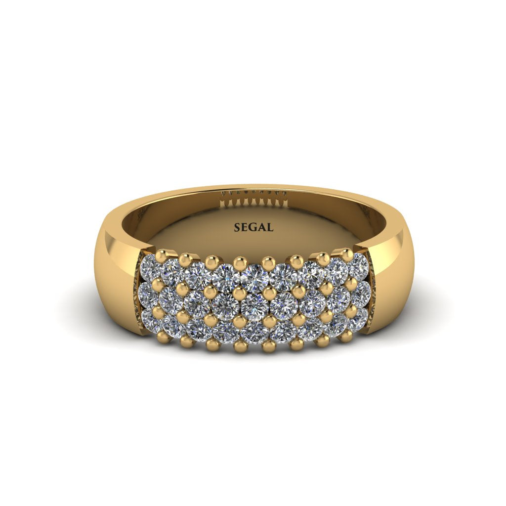 Diamond Regal Harmony Wedding Band - Marlowe No. 1