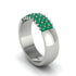 Emerald Regal Harmony Wedding Band - Marlowe No. 6 image 2