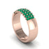 Emerald Regal Harmony Wedding Band - Marlowe No. 5 image 2