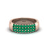 Emerald Regal Harmony Wedding Band - Marlowe No. 5 image 1