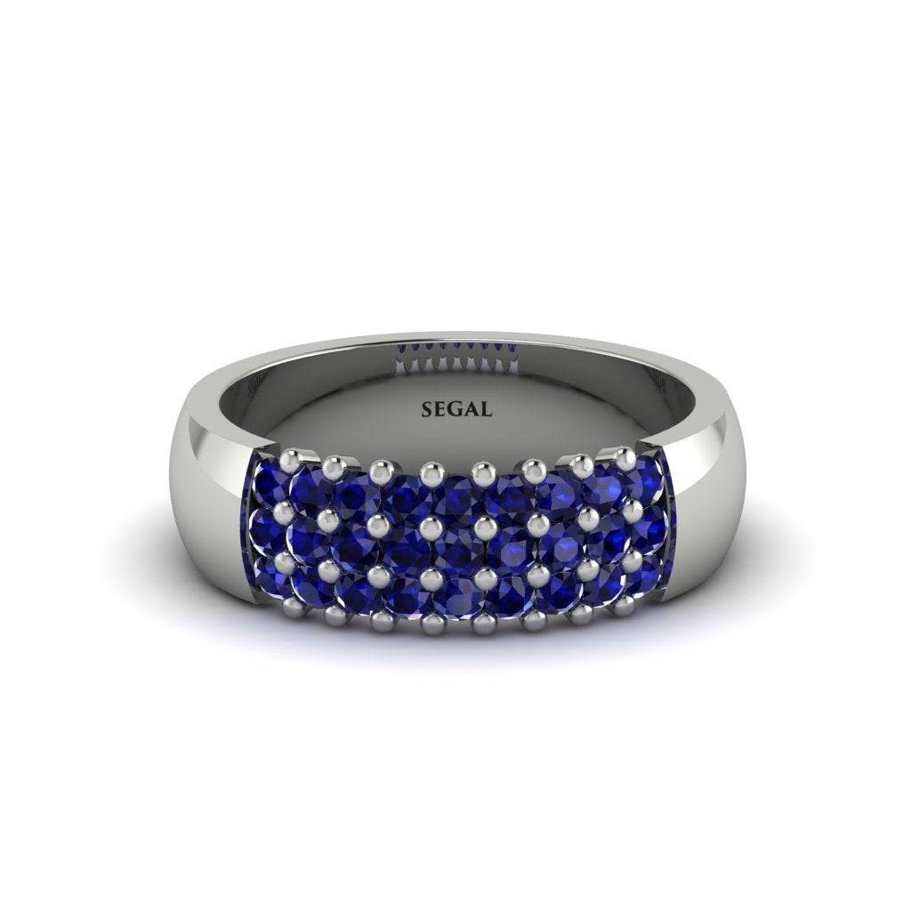 Sapphire Regal Harmony Wedding Band - Marlowe No. 15