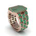Emerald Regal Majesty Gold Men's Ring - Devin No. 5 image 3