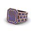 Sapphire Regal Majesty Gold Men's Ring - Devin No. 14 image 1