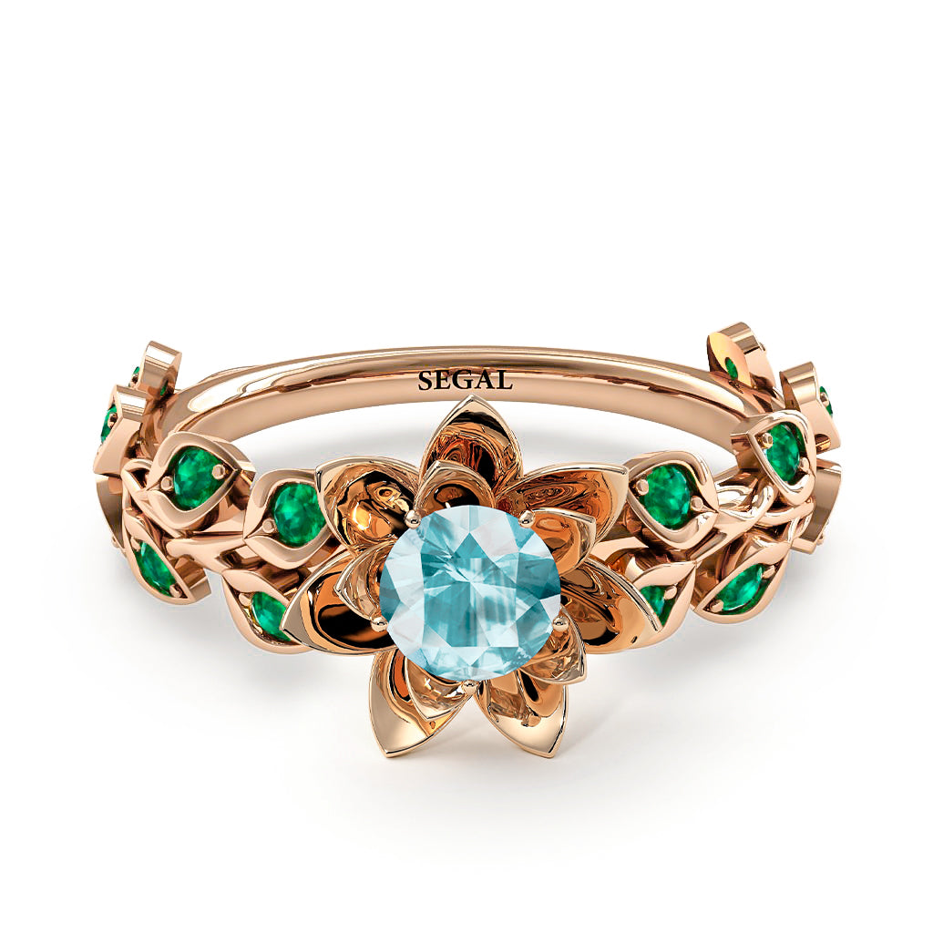 Lotus Flower And Leaves - Anna no. 402