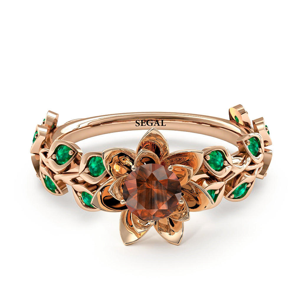 Lotus Flower And Leaves - Anna no. 1102