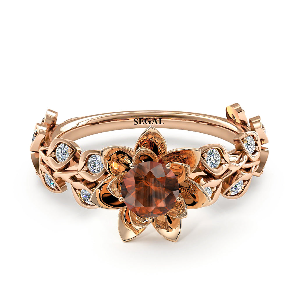 Lotus Flower And Leaves - Anna no. 1105