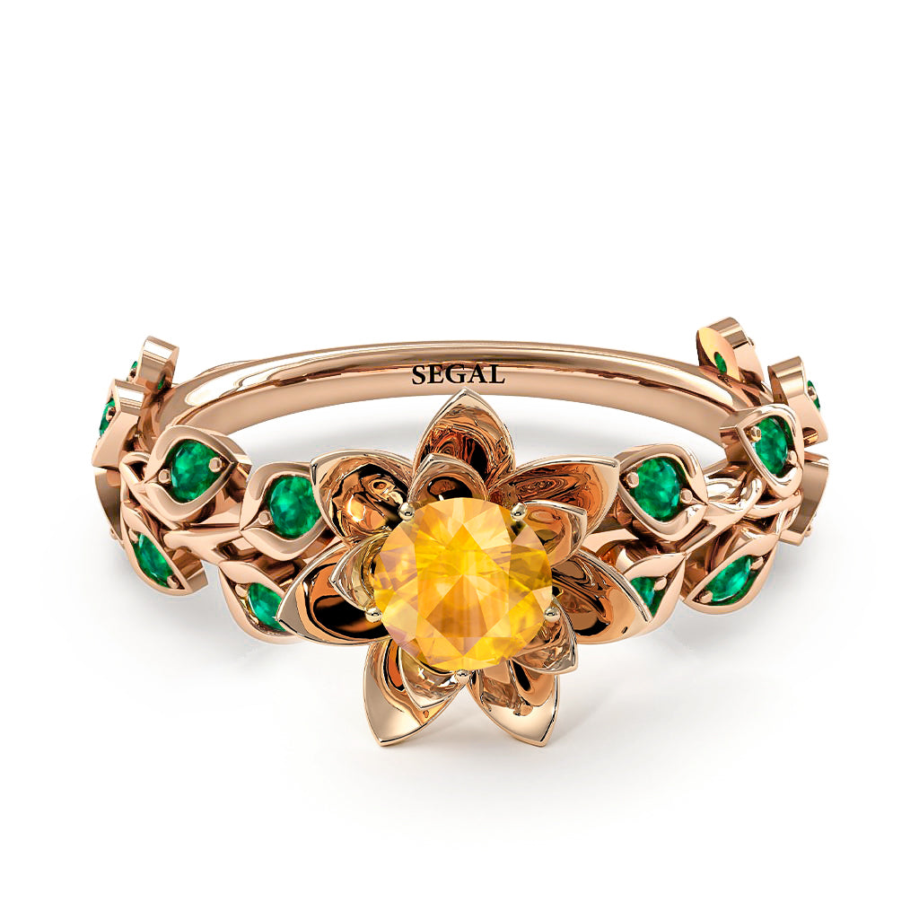 Lotus Flower And Leaves - Anna no. 1002