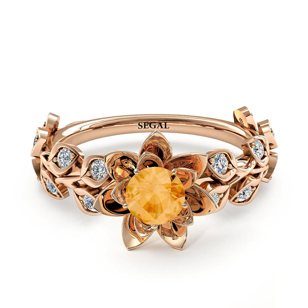 Lotus Flower And Leaves - Anna no. 605