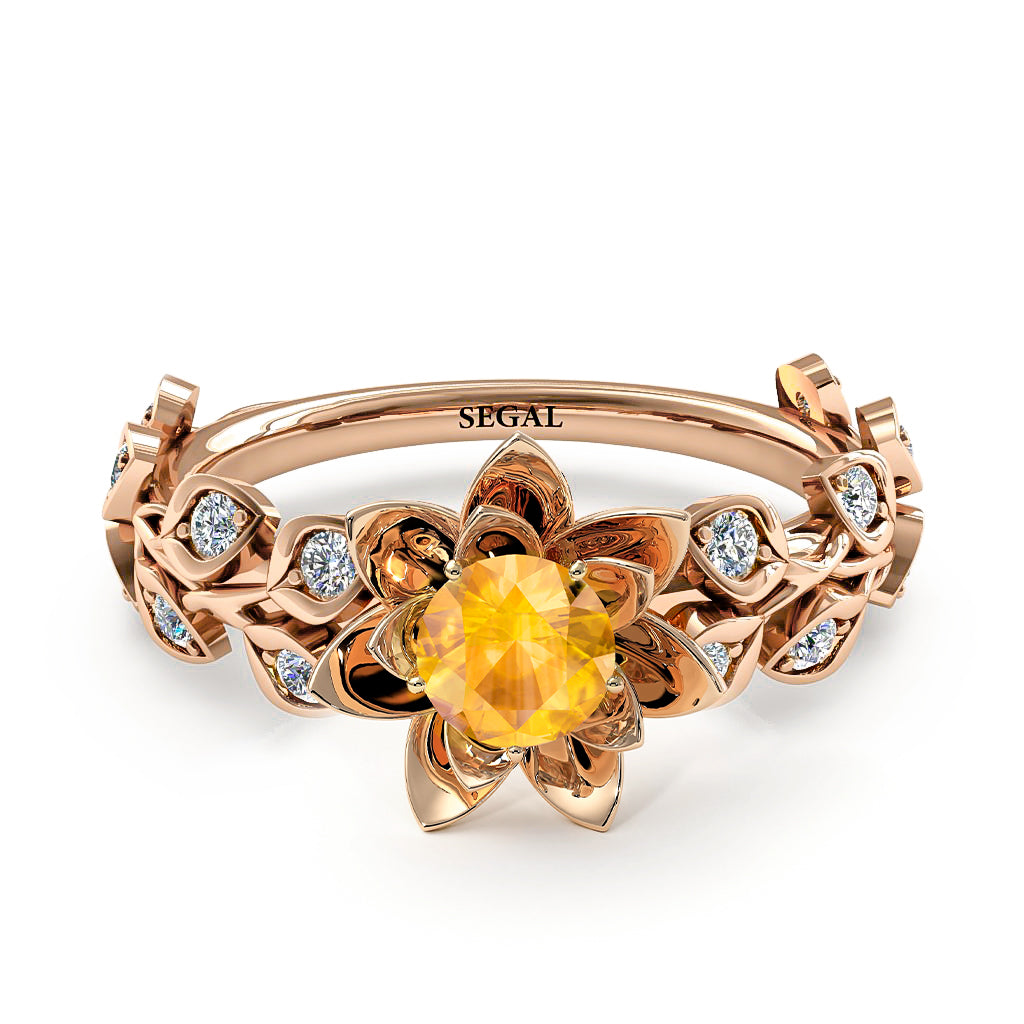 Lotus Flower And Leaves - Anna no. 1005