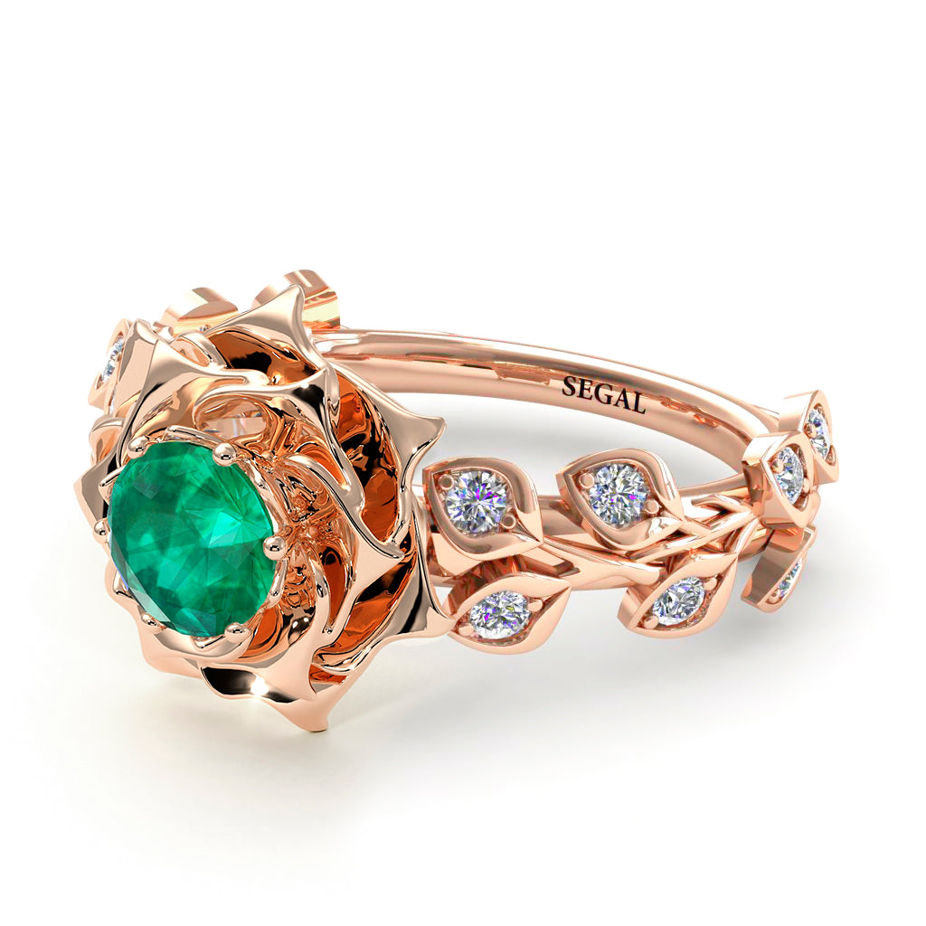 Rose Flower And Leaves - Diana no. 32