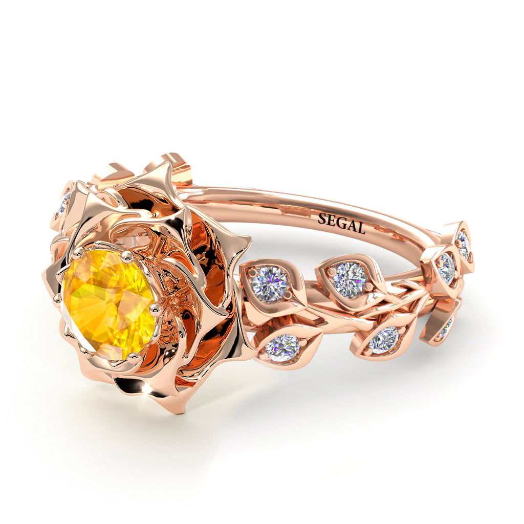 Rose Flower And Leaves - Diana no. 1002