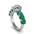 Round Cut Diamond Cathedral Engagement Ring - Tatum No. 18 image 1