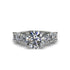 Round Cut Diamond Cathedral Engagement Ring - Tatum No. 3 image 2