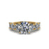 Round Cut Diamond Cathedral Engagement Ring - Tatum No. 1 image 2