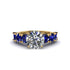 Round Cut Diamond Cathedral Engagement Ring - Tatum No. 61 image 2