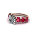 Round Cut Diamond Cathedral Engagement Ring - Tatum No. 47 image 3