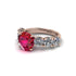 Round Cut Ruby Cathedral Engagement Ring - Tatum No. 11 image 3