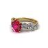 Round Cut Ruby Cathedral Engagement Ring - Tatum No. 10 image 3