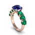 Round Cut Sapphire Cathedral Engagement Ring - Tatum No. 29 image 1