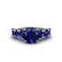 Round Cut Sapphire Cathedral Engagement Ring - Tatum No. 75 image 2