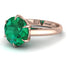 Round Cut Emerald Solitaire Engagement Ring - Miranda No. 5 image 2