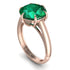 Round Cut Emerald Solitaire Engagement Ring - Miranda No. 5 image 1
