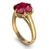 Round Cut Ruby Solitaire Engagement Ring - Miranda No. 10 image 1