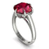 Round Cut Ruby Solitaire Engagement Ring - Miranda No. 12 image 1
