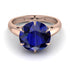 Round Cut Sapphire Solitaire Engagement Ring - Miranda No. 14 image 3