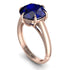 Round Cut Sapphire Solitaire Engagement Ring - Miranda No. 14 image 1