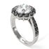 Black Diamond Round Halo Engagement Ring - Unity No. 33 image 3