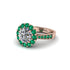 Emerald Round Halo Engagement Ring - Unity No. 17 image 1