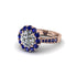 Sapphire Round Halo Engagement Ring - Unity No. 62 image 1