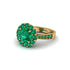 Emerald Round Halo Engagement Ring - Unity No. 19 image 1