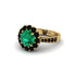 Black Diamond Round Halo Engagement Ring - Unity No. 34 image 1