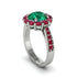 Ruby Round Halo Engagement Ring - Unity No. 51 image 3