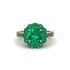 Emerald Round Halo Engagement Ring - Unity No. 20 image 3