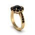 Black Diamond Round Halo Engagement Ring - Unity No. 37 image 8