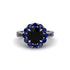 Sapphire Round Halo Engagement Ring - Unity No. 69 image 3
