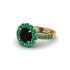 Emerald Round Halo Engagement Ring - Unity No. 22 image 1