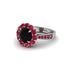 Ruby Round Halo Engagement Ring - Unity No. 54 image 1