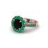 Emerald Round Halo Engagement Ring - Unity No. 23 image 1