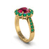 Emerald Round Halo Engagement Ring - Unity No. 25 image 2
