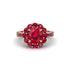 Ruby Round Halo Engagement Ring - Unity No. 56 image 2